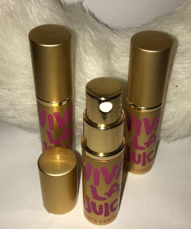 (x3) Viva La Juicy  EDP By Juicy Couture Travel Size Atomizer 4 ml /.13 oz each