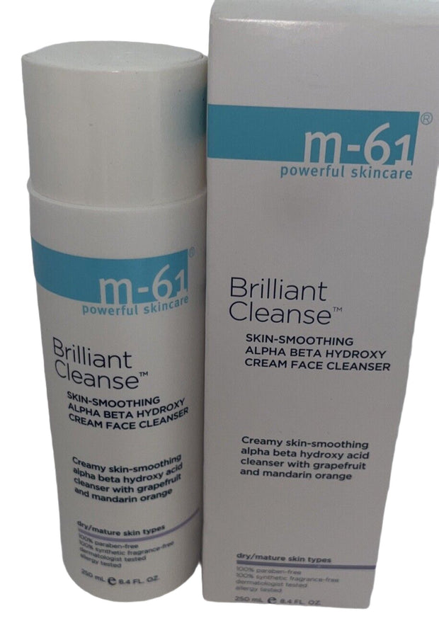 Lot Of Two M-61 Brilliant Cleanse Alpha Beta Hydroxy Cleanser 8.4 fl. oz. Each