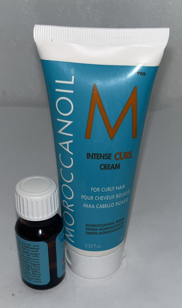 Moroccanoil Intense Curl Cream 2.53 & Oil Treatment 0.33 Oz