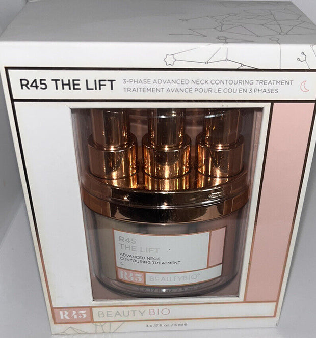 Beauty Bio R45 The Lift 3-Phase Advanced Neck Contouring Treatment 3 x .17oz NEW