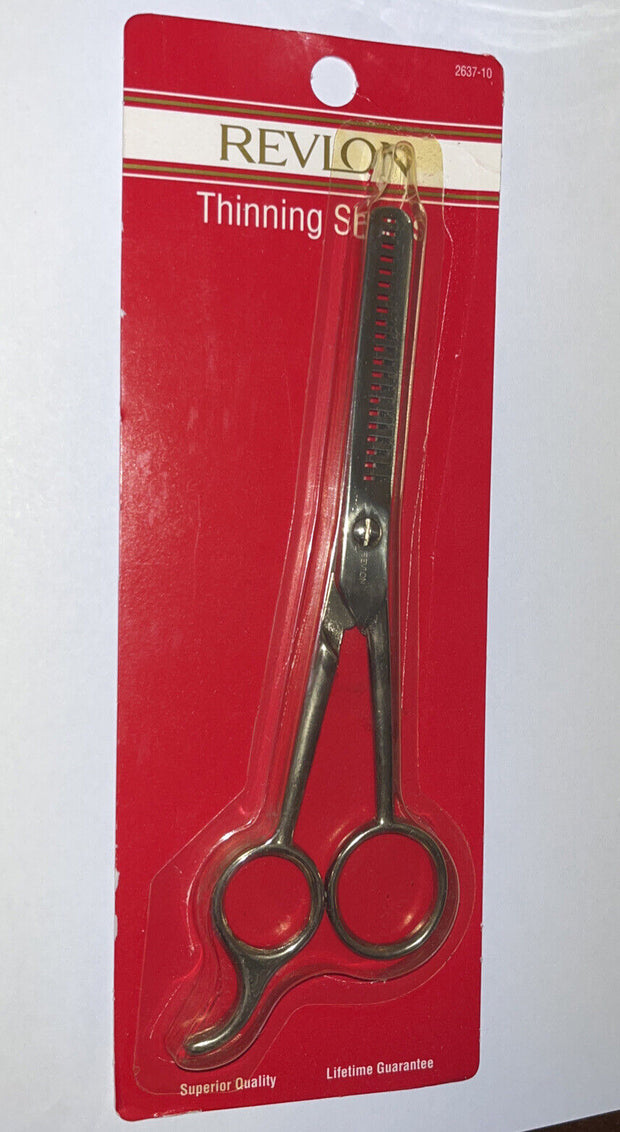 Vintage Revlon Precision Thinning Shears Scissors 2637-10 Finger Rest