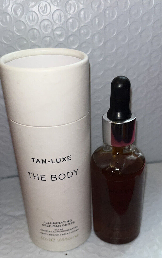 Tan-Luxe The Body Illuminating Self Tan Drops Serum Light/Medium 50ml / 1.69 oz