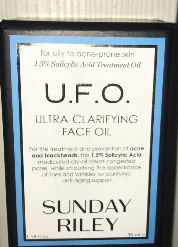 SUNDAY RILEY U.F.O. Ultra-Clarifying Face Oil (1.18 oz) NEW BOXED