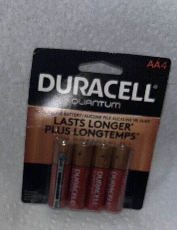 Pack Of 5 Duracell Quantum AA4 Alkaline Batteries Power Check Level .Exp 2027