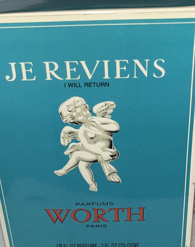 JE REVIENS By Worth Paris -2 Oz Eau De Cologne, 1/8 Oz Perfume,