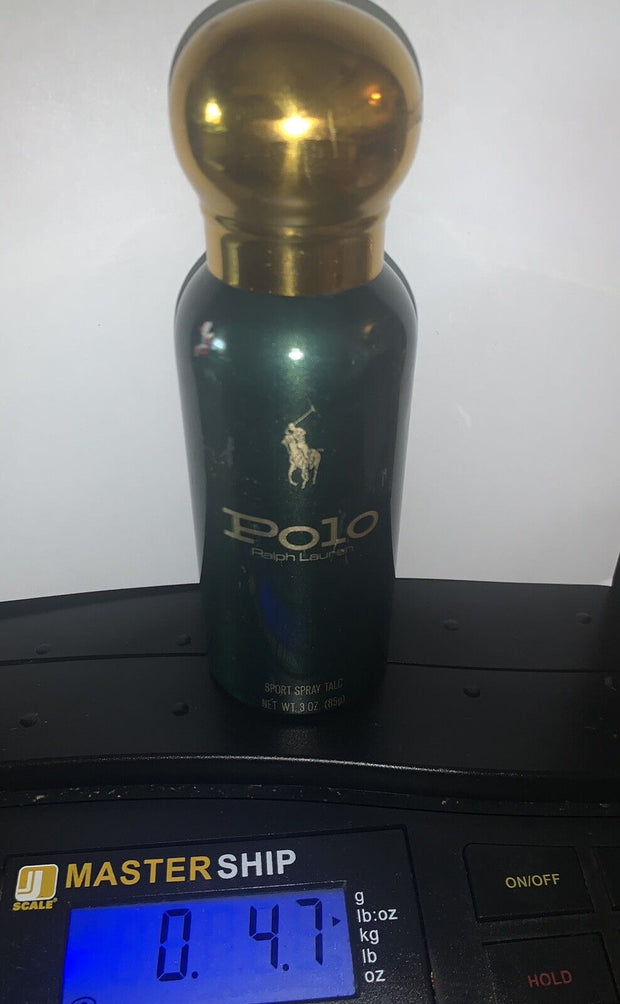 Vintage Polo Green Sport Spray Talc by Polo Ralph Lauren 3 oz. See Detail