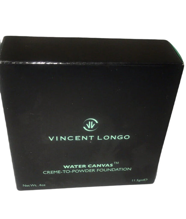 Vincent Longo Water Canvas Creme-to-Powder Foundation Cafe Soleil #12- .4 oz.NIB