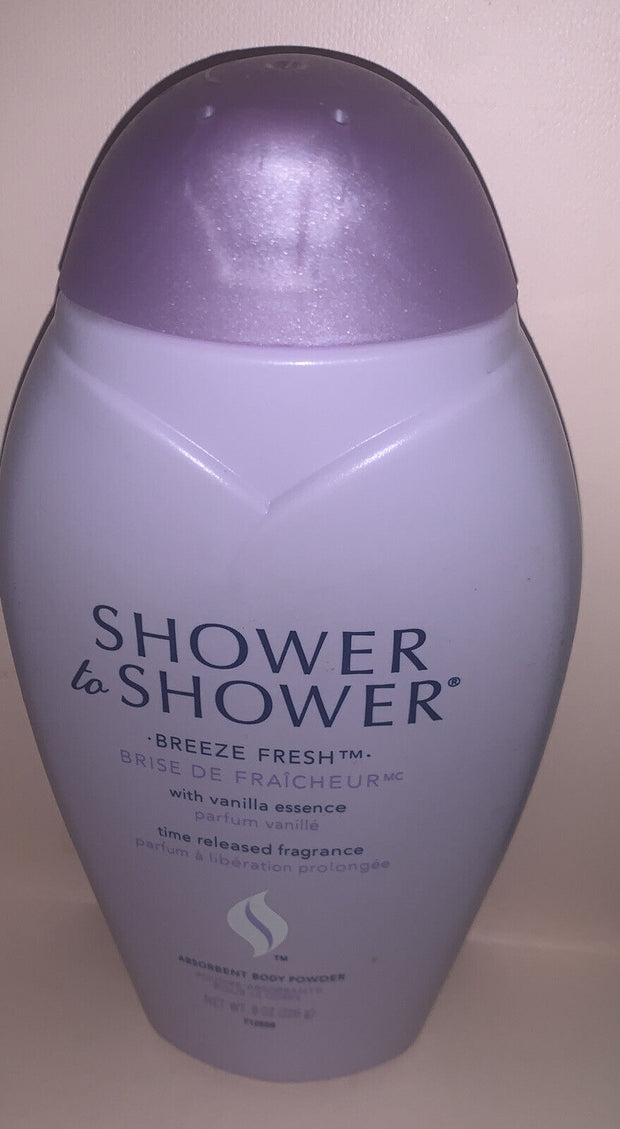 SHOWER TO SHOWER BREEZE FRESH ABSORBENT BODY POWDER 8 OZ