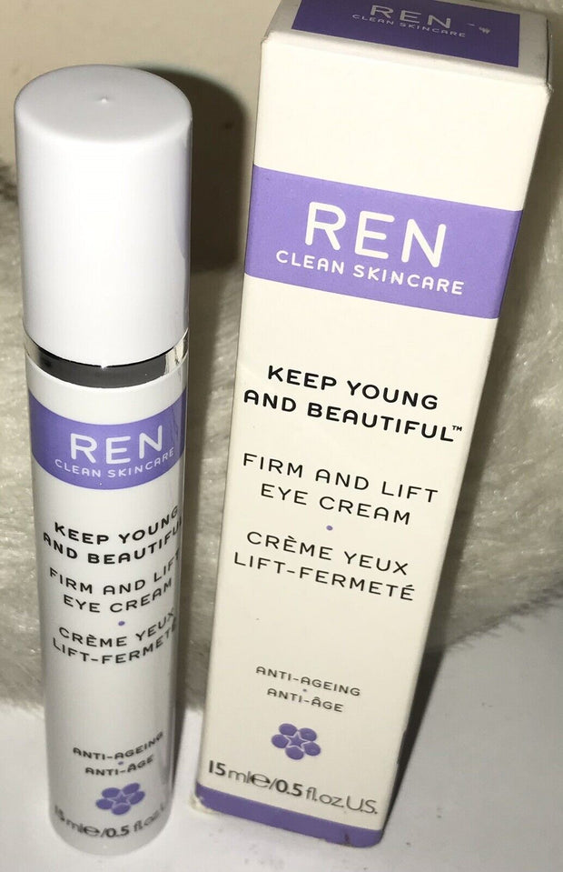 REN Clean Skincare Keep Young and Beautiful Firm & Lift Eye Cream, 15 ml NIB