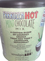 Lot of 2 Serendipity 3 Frrrozen Hot Mint Chocolate Mix 18oz Canister