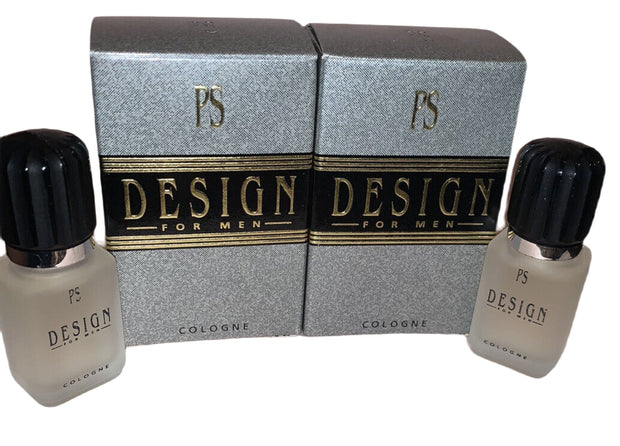 x2 PS DESIGN FOR MEN by PAUL SEBASTIAN 0.25 FL oz / 7.5 ML Cologne Splash In Box