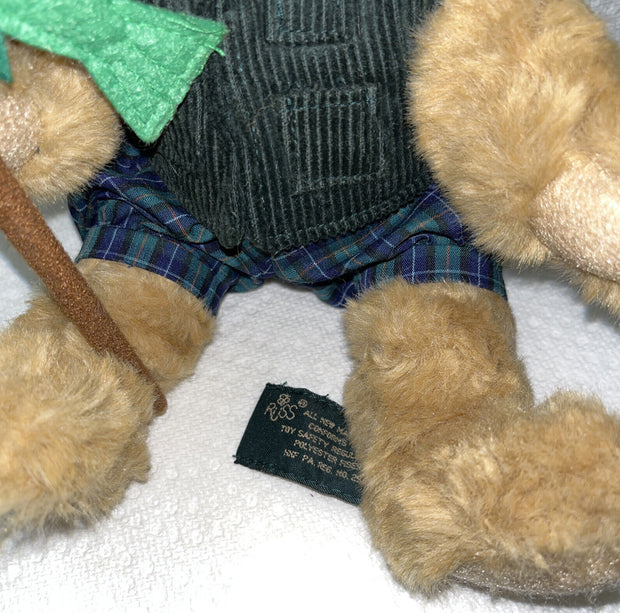 Russ Fishing Bear w/ Pole Montana Bears from the Past Fisherman 8" Plush