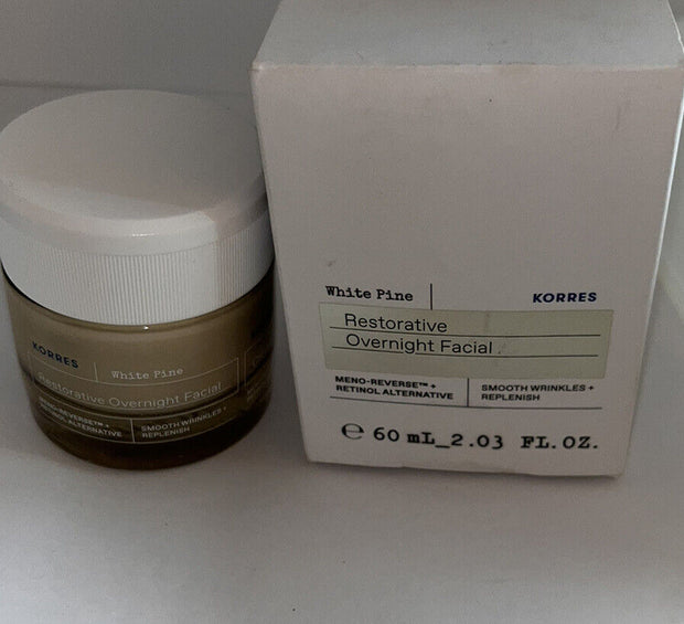 Korres White Pine Meno-Reverse Restorative Overnight Facial - Big Size 2.03 oz.