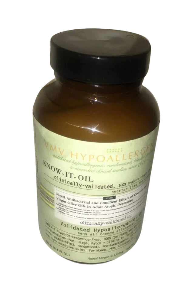 VMV Hypoallergenics Know-It-Oil 100% Organic Virgin Coconut Oil 8.4oz, All Skins