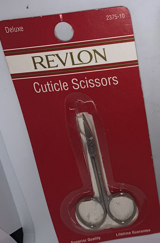 Lot of 2 REVLON Deluxe Cuticle Scissors ~ 2375-10 Stainless Steel