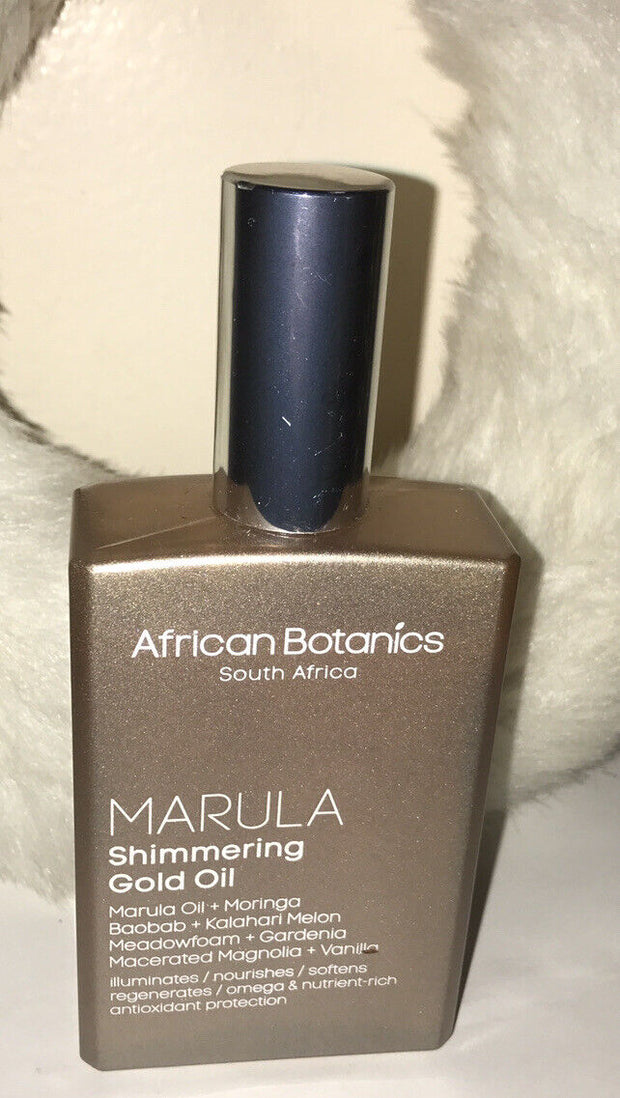 African Botanics Marula Shimmering Gold Oil ~ 3.38 oz BOXLESS