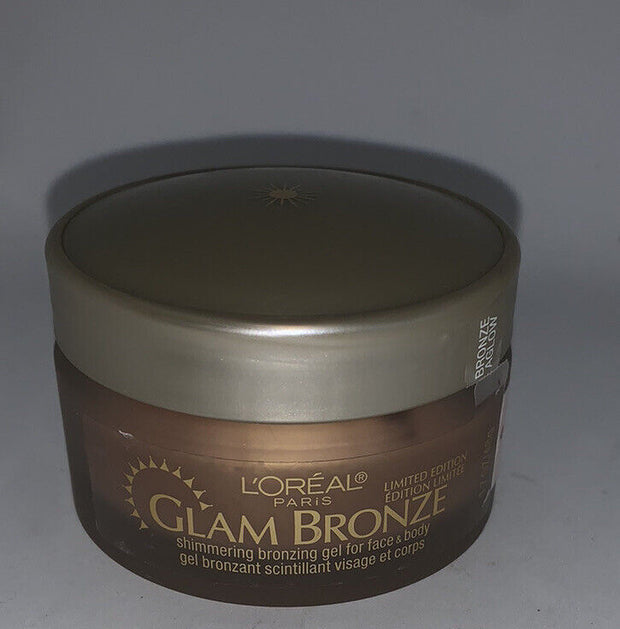 L'oreal Glam Bronze Shimmering Bronzing Gel Face & Body Bronze Aglow 1.7 Oz