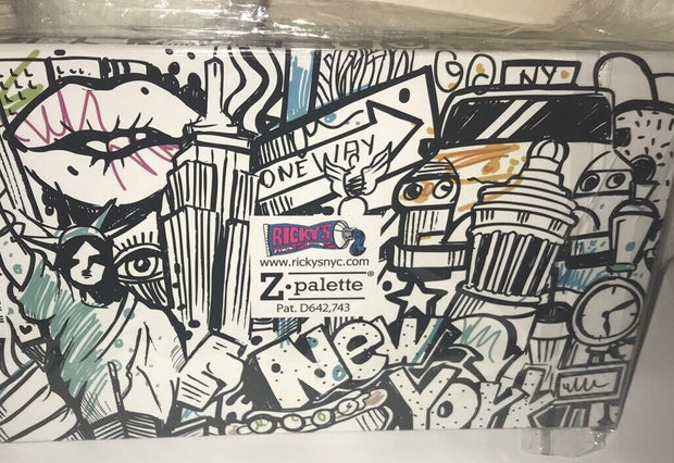 Z PALETTE Large Empty Customizable Magnetic Makeup Case Ricky’s NYC Graffiti~NEW